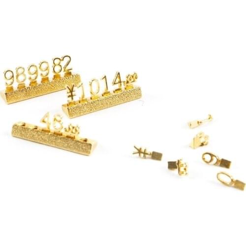 Numbers Adjustable Price Cube Letters Assembly Jewelry Watch Shop Display Block EUR Price Numeral Combined Tag