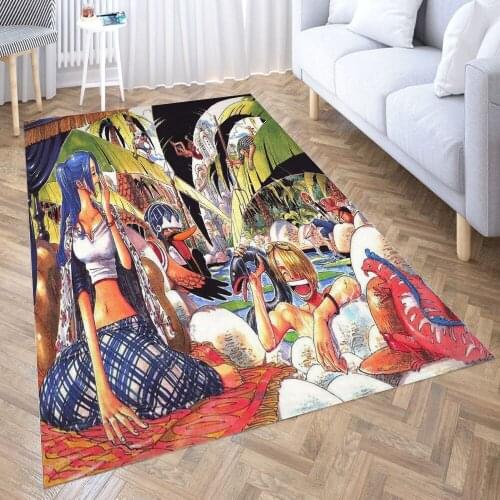 One Piece Carpet for Living Room 3D Anime Cartoon Rug Gamer Teen Room Bedside Lounge Rug Kids Children Floor Mats