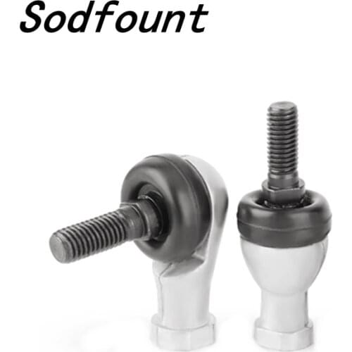 4pcs SQ6 M6 Bore 90 Degrees Connector Ball Joint Rod End Bearing 6mm Male Steel