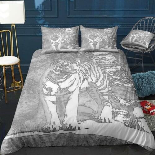 Animals 5 Quilt Cover Pillowcase 3Piece Comforter Bedding Set With Pillow Case Single Double Duvet Cover Home Decora