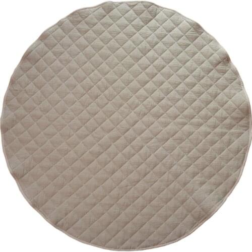 Q1FE Baby Play Gym Mat Washable Blanket 115cm Large Touch Cognitive Developmental Baby Activity Play Mat for Infant Toddle