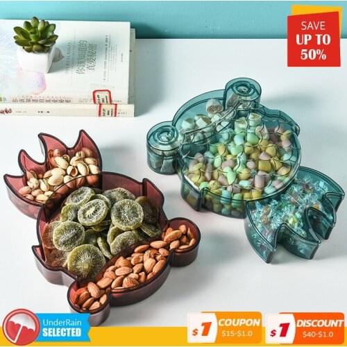 Creative Modern Home Three-layer Snack Plate Dried Fruit Basket Plastic Candy Dish