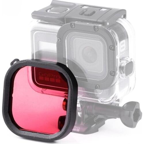 Square Housing Diving Color Lens Filter for GoPro HERO8 Black Original Waterproof Housing