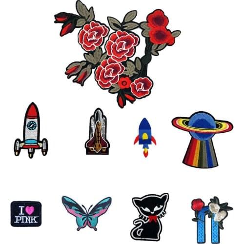 Fashion Stripes On Clothes Embroidered Patches For Clothes Badges For Backpack Iron on patches Applique Sewing Accessories Craft