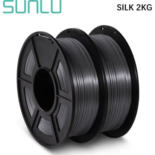 SUNL 3D Printing Filament PLA SILK Filament 2/5/10KG For 3D Printer pla 3D Printer Filament 1KG/2.2LBS Tolerance +/-0.02mm