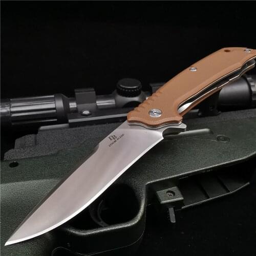 DOOM BLADE D2 Knife, High-quality Stainless Steel Blade, G10 Handle, Sharp and Durable, Folding Knife, Camping Hunting Knife