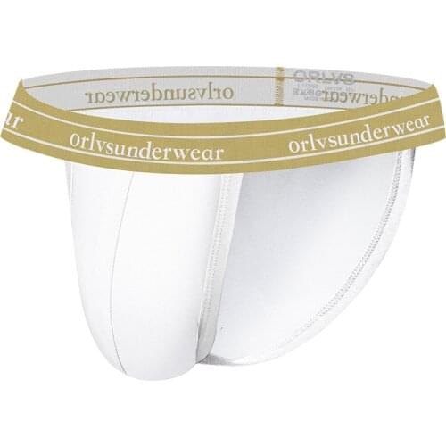 ORLVS mens underwear low waist sexy cotton breathable high fork briefs men