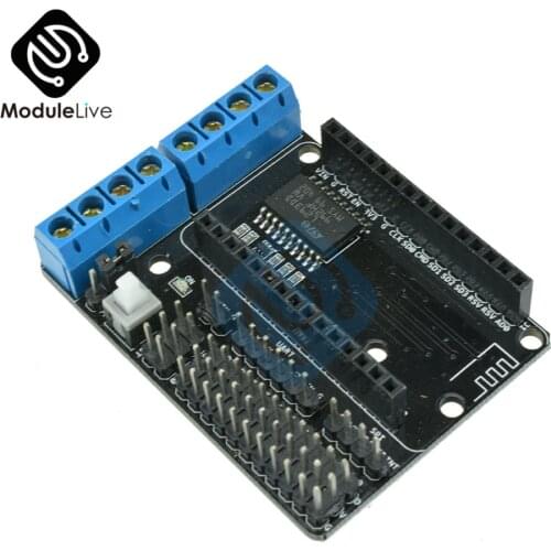 For NodeMcu Motor Driver Shield Board L293D L293 For ESP8266 ESP-12E Dual High Power Toy Wifi rc Smart Car Remote Control