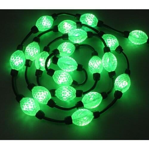 IP67 UCS2903 addressable 3D 35mm diameter full color clear ball;DC24V;1.44W;double sided 3pcs 5050 leds each side;40pcs/string