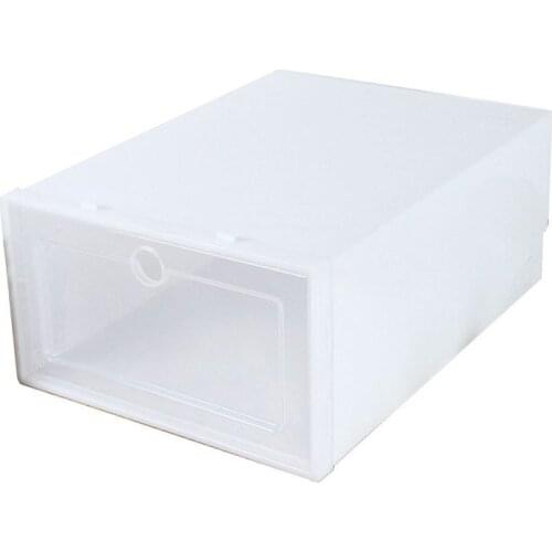 Hot Transparent Plastic Storage Box Drawer Box Shoes Storage Case Home Organizer Sneaker Organization Cabinet