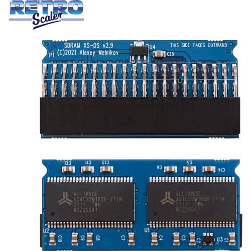 RetroScaler 128MB Manual Welding MisTer SDRAM Extra Slim (XS-D) v2.5 Board for MisTer FPGA