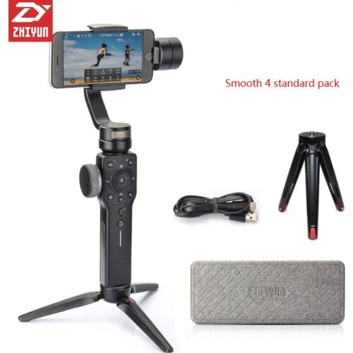 Zhiyun Smooth 4 Handheld 3-Axis Brushless Gimbal Stabilizer for iPhone X Xs Samsung gopro hero 7 6 PK DJI Osmo Pocket 2 Mobile