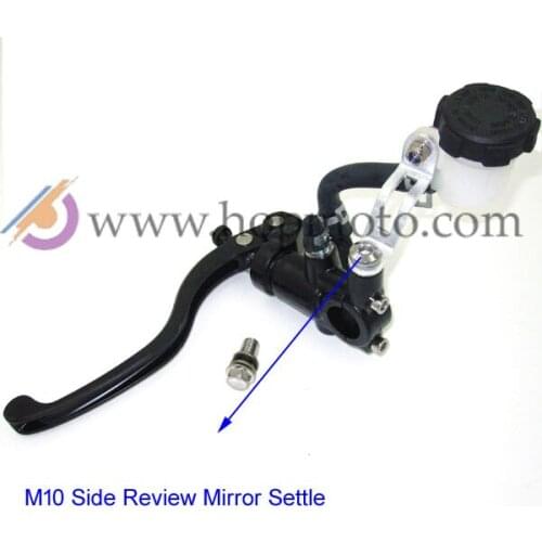 Clutch Lever with Oil Cup for refitting dirt bike pit bike hydraulic clutch M10 side review mirror settle free shipping