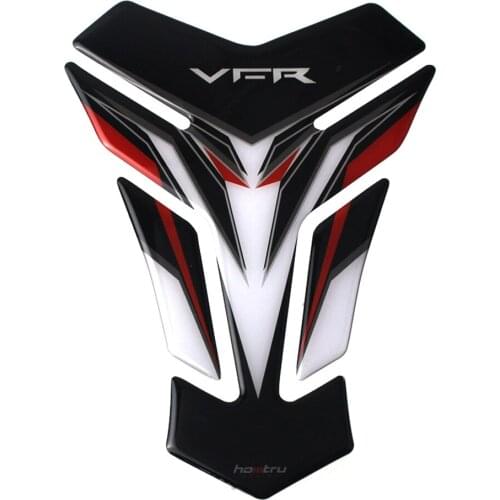 With logo VFR New 3D Motorcycle Tank Pad Protector Decal Stickers Case for Honda VFR VFR400 VFR800 X/F VFR1200F