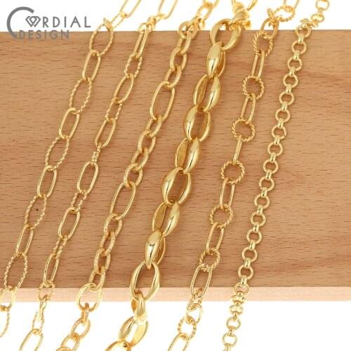 Cordial Design Chains For Bracelets/Jewelry Accessories/Copper Chain/Hand Made/Jewelry Findings & Components/DIY Necklace Chains