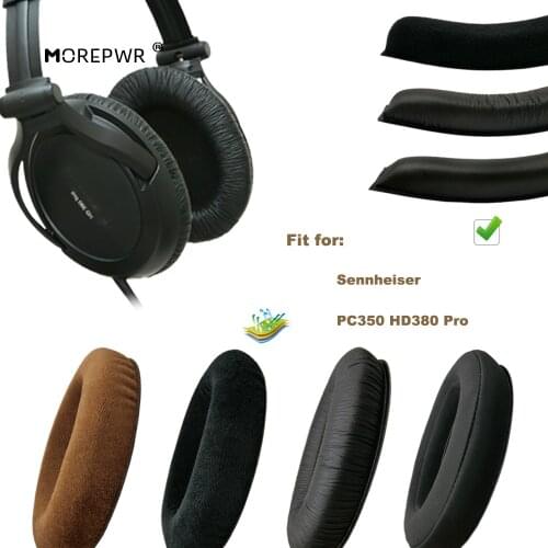 Replacement Ear Pads for Sennheiser PC350 HD380 Pro HME95 G4ME Zero GAME ONE Headset Parts Leather Earmuff Earphone Sleeve Cover
