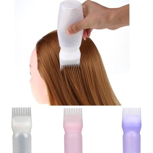 Hair Care 1pc Bottle Hot Hair Dye Bottle Applicator Brush Dispensing Salon Hair Coloring Dyeing Women Beauty 2018 DEC19