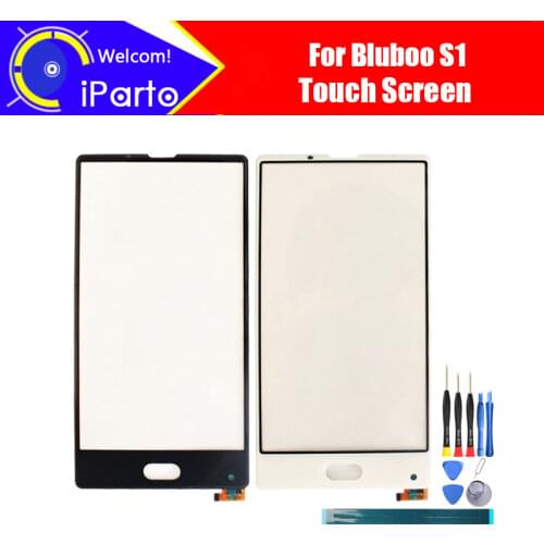 5.5inch BLUBOO S1 Touch Screen Glass 100% Guarantee Original New Glass Panel Touch Screen Glass For S1 + tools+Adhesive
