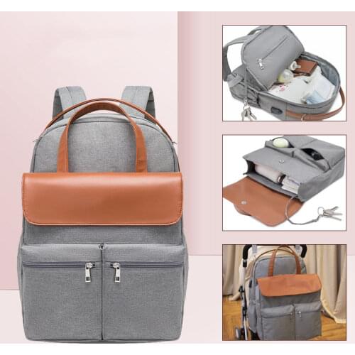 Mummy Maternity Baby Diaper Bag Baby Travel Mother Baby Backpack Diaper Storage Bag Baby Stroller Care Bag Detachable Couple Bag