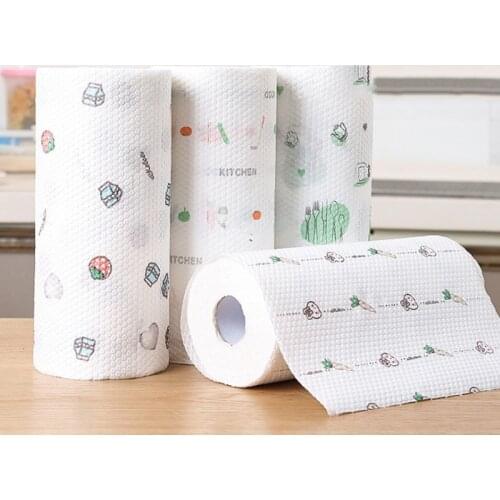 Creative lazy rags wet and dry kitchen wash cloth thickening household absorbent non-woven washable paper towels
