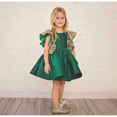 2019 Newest Flower Girls Tulle Dress Kids Girl Princess Party Wedding Bridesmaid Formal Dresses
