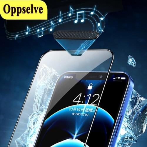 Screen Tempered Glass Film With Dust Filter For iPhone 12 11 Pro Max X Xs Max Xr 8 7 6 6s SE 2020 Screen Protector With Dust Net