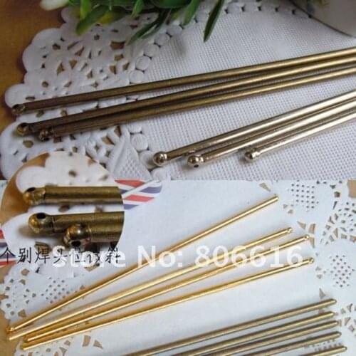12.5CM (Gold/Bronze/Nickel) 15PCS Vintga Metal Bun Hair Pins / Hair Sticks DIY Jewelry Findings & Components