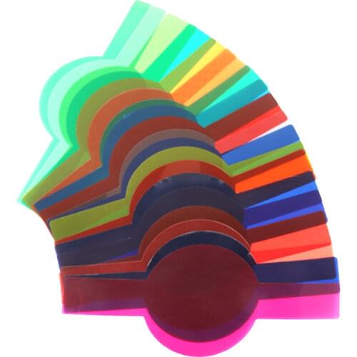 20pcs Camera Flash Gels Transparent Color Correction Balance Lighting Filter Kit for Godox V1 Flash Speedlite Speedlight