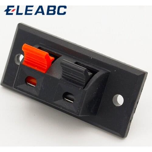 2017 Hot 5 Pcs 2 Positions Connector Terminal Push in Jack Spring Load Audio Speaker Terminals