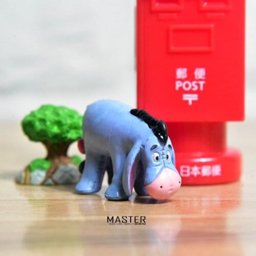 24pieces/lot 4cm Disneyland Yier donkey cute cartoon doll model decoration DIY decoration