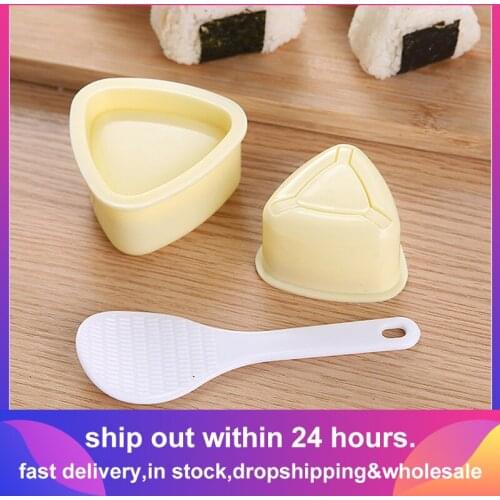 3PCS/Set DIY Sushi Mold Onigiri Rice Ball Food Press Triangular Sushi Maker Mold Japanese Home Kitchen Bento Accessories Tools