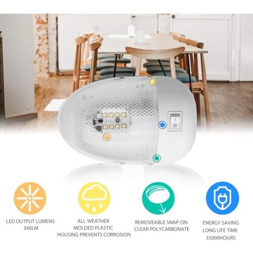 6PCS 12V LED Camper Ceiling Dome Light Switch On/Off 4000K Super bright White for Campervan Motorhome RV