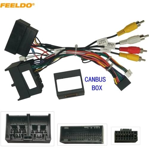 FEELDO Car 16pin Android Stereo Wiring Harness Power Calbe Adapter Plug With Canbus For Ford Ranger 2020 Stereo Adapter #HQ6530