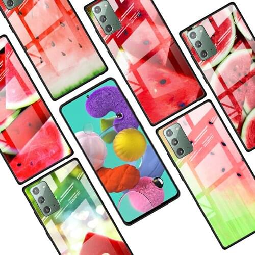 Watermelon Sweet Fruit for Samsung Galaxy Note 20 Ultra 10 Lite Plus 9 8 5G A70 A50 A40 A30 A20 Tempered Glass Phone Case