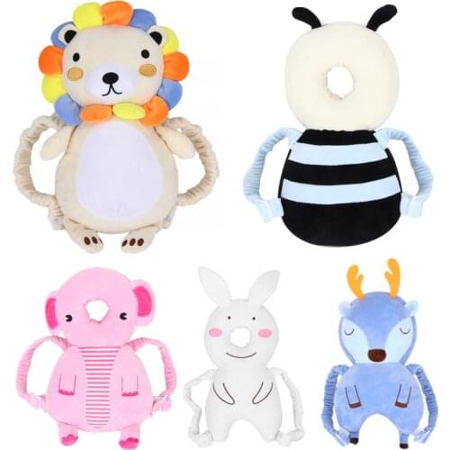 Baby Head Protection Pillow Cartoon Infant Anti-fall Pillow Soft PP Cotton Toddler Children Protective Cushion Baby Safe Care