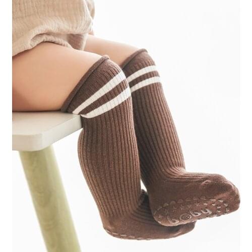 Wecute Childrens Winter Socks for1-3years Kids Newborn Floor Stockings Dispensing Non-slip Toddler Socks Cotton Solid Color