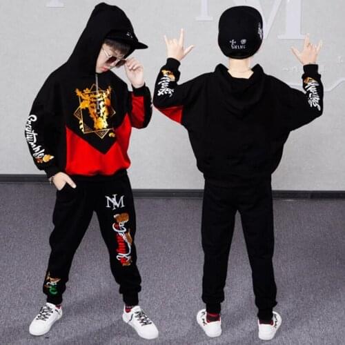 Kids Suit 2021 Boys Clothes Cartoon Cow Long Sleeve Shirts + Pants Suits Children Clothing Sets Kids Clothes Teen 3-16 Years