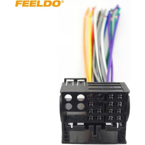 FEELDO 5Pcs Factory Radio Stereo Installation Reverse Male Wire Wiring Harness Plug#1613