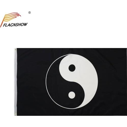 FLAGNSHOW Yin Yang Flag 3x5 FT Polyester Flags