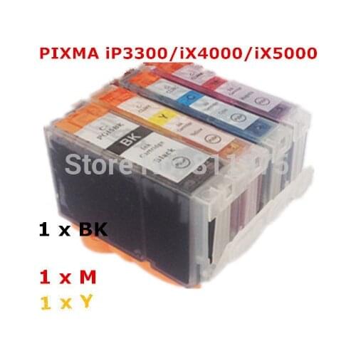 PGI-5 5BK CLI-8 4color compatible ink cartridge For canon PIXMA IX4000 IX5000 IP3300 IP3500 MP510 MP520 MP520X MX700 Printer