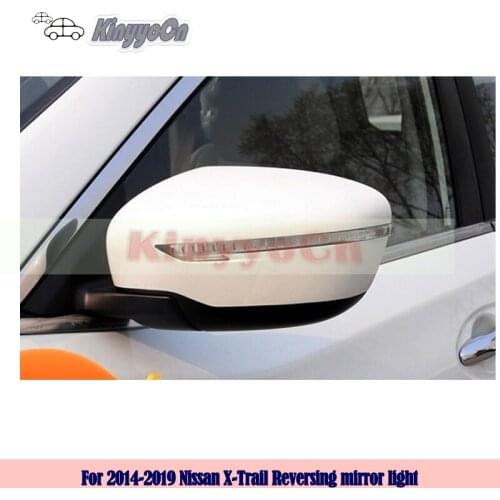 Kinyyocn For Nissan X-Trail 2014 15 16 17 18 2019 External Mirror LED Turn signal lamp Side Mirror lamp Blink light