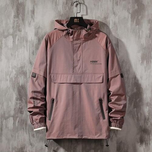 Workwear jacket mens pilot hooded jacket winter plus velvet large size baseball uniform tide card loose