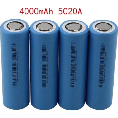 Gtf 21700 lithium battery 3.7 v 4000mah lithium ion rechargeable battery 5c 20a discharge