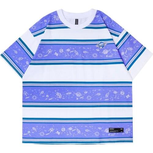MARY&HARY Mens Striped T-shirts
