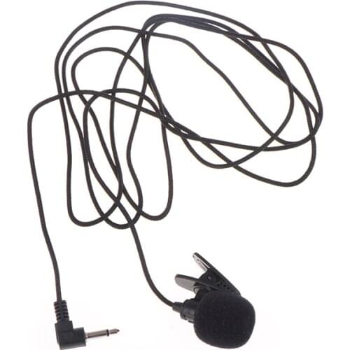Mini 3.5mm Jack Microphone Lavalier Tie Clip Microphones Microfono Mic For Speaking Speech Lectures 2m Long Cable