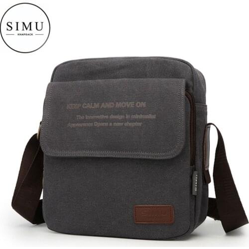 Mens Single Shoulder Bag Canvas mens Cross Bag Backpack Leisure Sports Bag Fashion Korean Fashion Cross bag