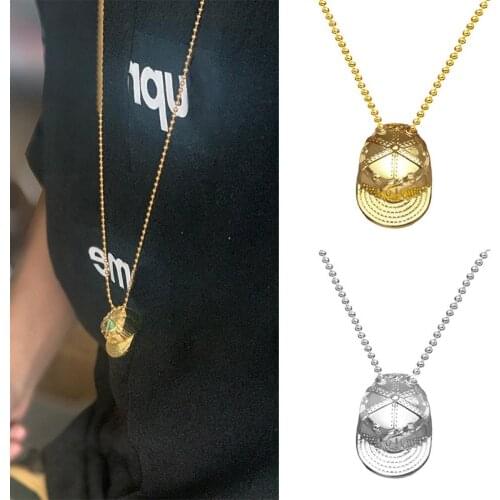 Men Base Cap Sports Pendant Fashion Hip Hop Wild Mens Trendy Cap Necklace Western Cowboy Men party Vintage Charm Jewelry Gifts