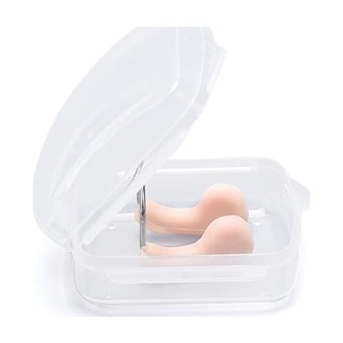 Soft Silicone Steel Wire Nose Clip for Summer Swimming Diving Water Sports No-Skid Nose Clamp Skin Color Swimming Accessories