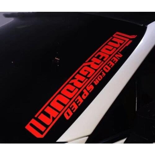 Car Styling Sticker Need for Speed Moreground Auto Front Rear Windshilef Window PVC Stickers Decals
