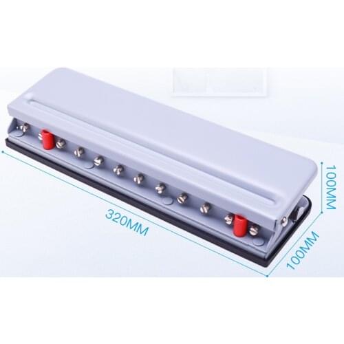 991L New t-Hole Puncher A4/B5/A5/A7 Punch Mushroom Hole Manual Drilling Machine 12 Hole Manual Account Loose Leaf Drill Machine